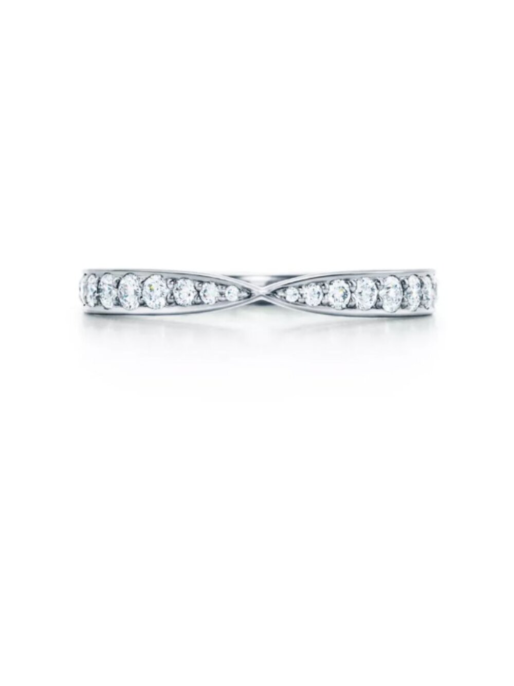 Platinum Diamond Tiffany Harmony Ring 5.5